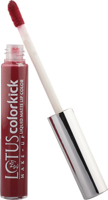 LOTUS MAKE - UP Colorkick Liquid Matte LipColor -Mauve Delight CLM09|Matte Finish|6g(Mauve Delight, 6 g)