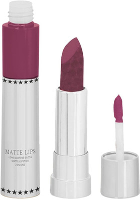 MYEONG 2 In 1 Lipstick Matte Finish and Moisturizing Gloss Lipstick(Coral, 8 g)