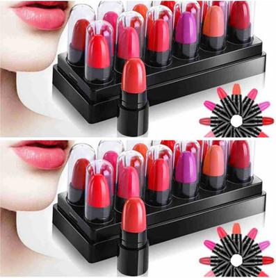 kKode beutiful shade lipstick combo colour pack of 24(multi colour, 15 ml)