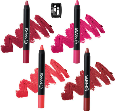MARS Transfer Proof Smudge Proof Matte Lip With Gift Box(I Have Got This-05, I Won’t Give Up-06, Let’s Do It-07, I Am Powerful-08, 14 g)