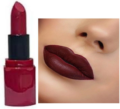 Luipui waterproof best brands dark maroon matte lipstick pack of 1(dark maroon, 6 g)