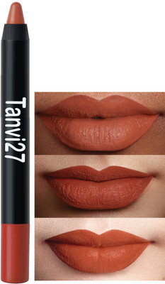 tanvi27 Matte Finish Long Lasting Crayon Musterd orange Lipstick(Musterd orange, 3.5 g)