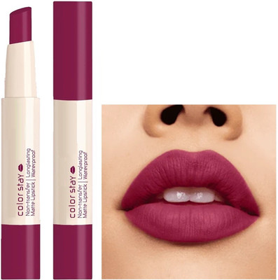 DARVING Color Stay Lightweight Long Lasting & Non Transfer Matte Lipstick(MAROON, 2.1 g)
