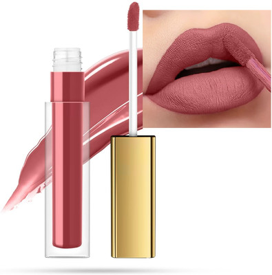 GULGLOW99 Smudge proof Waterproof Long lasting Liquid matte Lipstick Non Transfer(Delicate, 4 ml)