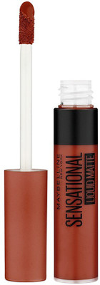 MAYBELLINE NEW YORK Sensational Liquid Matte Lipstick, 17 Stop On Red, 7 g - Liquid Lipstick Shades Delivering Intense Matte Color Effect(17 Stop On Red, 7 ml)
