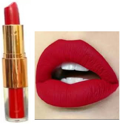 Luipui new awesome red 2 in 1 matte finish lipstick waterproof(red, 6 g)