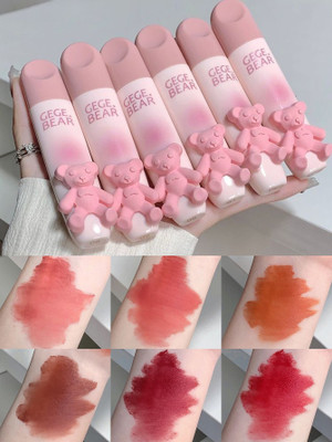 baursde GEGE BEAR Velvet Matte Lip Tint – Soft, Hydrating & Long-Lasting Lip Glaze(Shade 4, 2.5 ml)