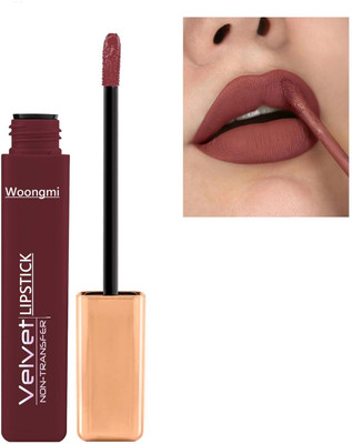 WOONGMI Matte Liquid Lipstick Waterproof and Smudge proof For Womens(Baby Brown, 5 ml)