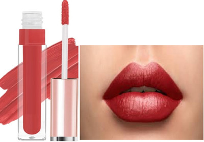 Luipui RED MATTE LIPSTICK WATERPROOF AND LONG LASTING LIPSTICK 6 (ML)(RED, 6 ml)