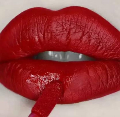 ADJD Combo One Swipe Application Non Transfer Liquid Lipstick for Women(RED, 15 g)