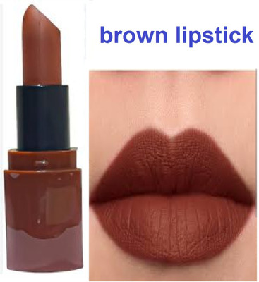 Luipui brown matte look lipstick pack of 1 awesome(brown, 6 g)