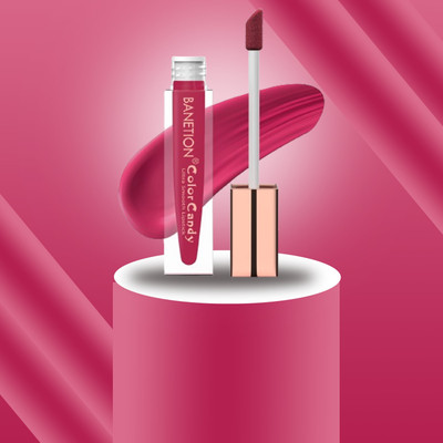 Banetion Single Stroke Rich Matt Finish Liquid Lipstick For Hydration & Comfort On Lips(Rich Maroon, 6 ml)