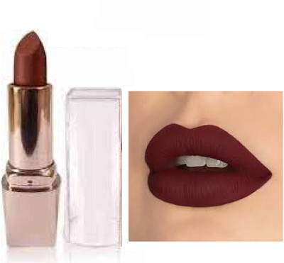 Luipui new waterproof brown crayon matte finish lipstick pack of 1(brown, 6 g)