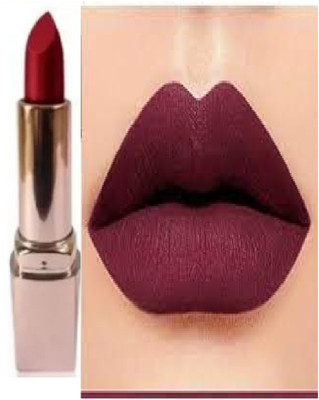 Luipui amazing dark maroon matte lipstick pack of 1 waterproof(maroon, 6 g)