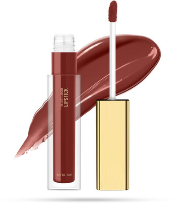 HUZURLU Liquid Matte Lipstick(BROWN, 4 ml)