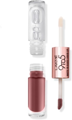 Lakmé 9 to 5 Matte to Glass Liquid Lip(Sweet Praline, 7.6 g)