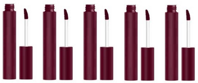 Luipui Amazing matte finish maroon color lipstick for matte look pack of 5(MAROON, 30 ml)