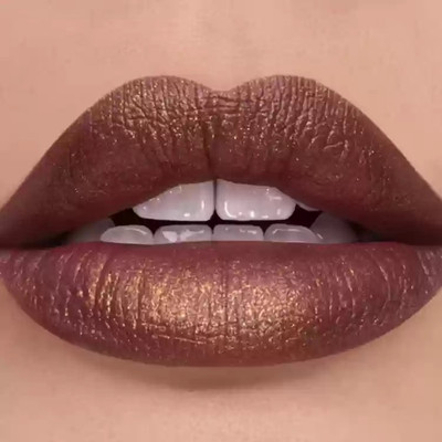 GABBU Glitter Lipstick Matte Waterproof Long Lasting(wine, 0.3 g)