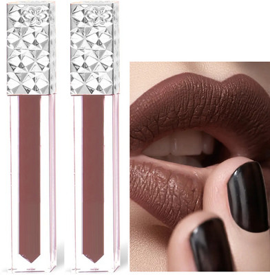ADJD Combo Non Transfer Smudge Proof Longlasting Liquid Matte Lipstick Brown(Brown, 10 ml)