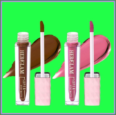 herglam Liquid Lipstick Duo | Smudge-Proof | Intense Color | 2 Matte Shades(Multicolor, 612 ml)
