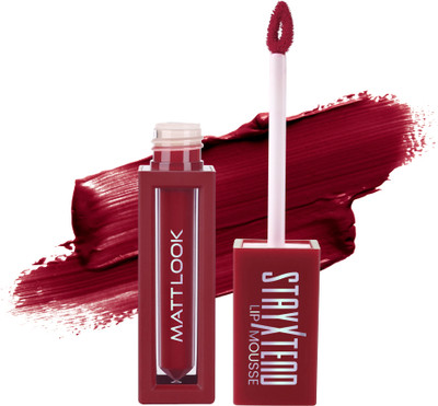 MATTLOOK Stayxtend Lip Mousse Enriched With Vitamin E & Non Sticky(08 Retro Maroon, 4 ml)