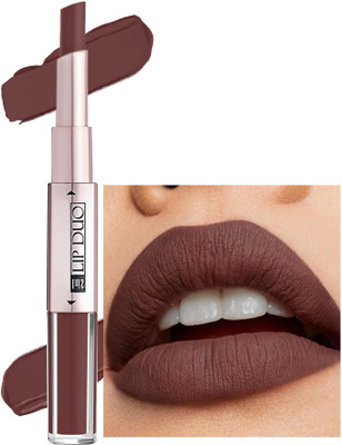 AEPRUY 2 in 1 crayon + liquid matte lipstick(Brown, 12 ml)