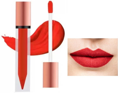 Arcanuy Super Smooth Smudge Proof Waterproof Longlasting Matte Liquid Lipstick(RED, 12 ml)