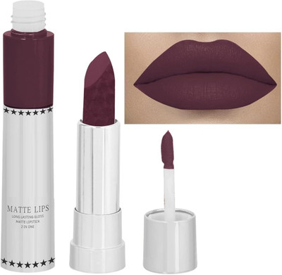 GABBU Matte Lipstick - Pigment, Smooth Finish(WINE, 8 g)