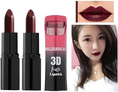 HUZURLU Matte Long Lasting Lipstick | Smooth Application(MAROON, 7 g)
