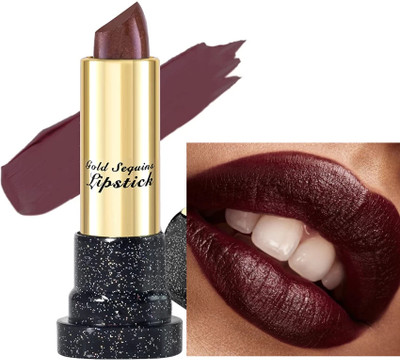 ADJD MULTI PURPOSE SHIMMERY SHINY GLITTER CHOCOLATE LIPSTICK(MAROON, 3.6 g)
