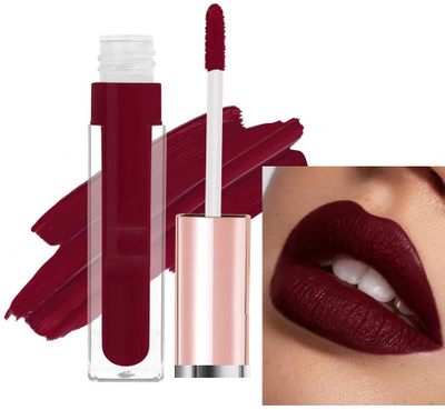 GABBU Matte Lip Color Long Lasting Non Transfer Water & Smudge Proof lipstick Maroon(Maroon, 8 g)