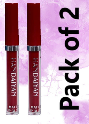 LARA KOSSLER Vibrant Maroon Lip Color – 2-Pack(MAROON, 10 ml)