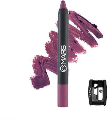 MARS Won't Budge Won't Smudge Non Transfer Lip Crayon With Sharpner Lipstick(14-I Am Relentless, 3.5 g)