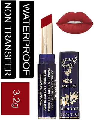 Meilin Non Transfer Lipstick, Matte Finish,Waterproof (Matte Red)(Matte red, 3.2 g)