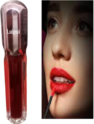 Luipui red liquid lipstick in matte finish pack of 1(red, 6 ml)