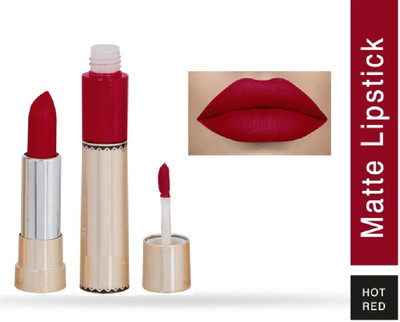 GABBU Long Lasting Matte Lipstick WATRPROOF MATTE LIPSTICK.(RED, 6 ml)