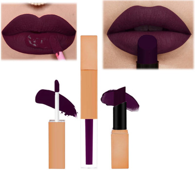 MYEONG 2 in 1 Ultra Pigmented Creamy Wine Berry Non Transfer Smudge Proof Lipstick(Wine Berry, 7 g)