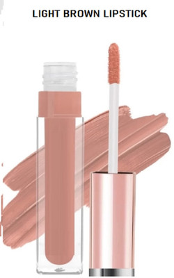 Luipui MATTE LIQUID LIGHT BROWN COLOR LIPSTICK(LIGHT BROWN, 7 ml)