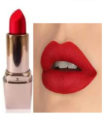 Luipui best beautiful red matte lipstick pack of 1 best for waterproof(red, 6 g)