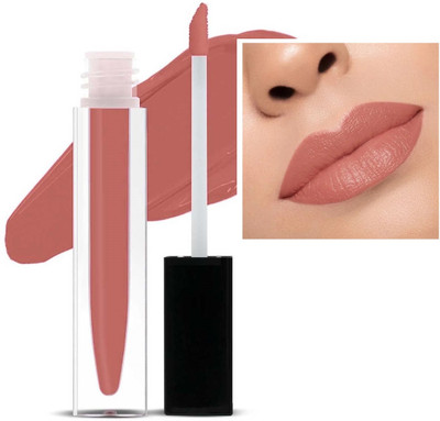 MYEONG Highly Pigmented Matte Finish, Non-Sticky Long Lasting Peach Blush Lipstick(Peach Blush, 4 ml)
