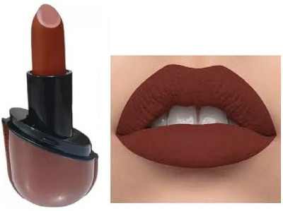 Luipui trending brown matte finish lipstick pack of 1 waterproof and long lasting(brown, 6 g)