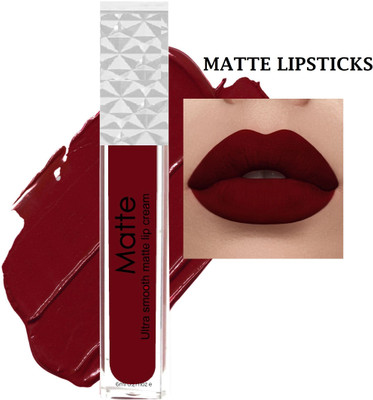 GABBU Non Transfer Liquid Lipstick Matte Texture|Long Wear |Smudge Proof(Red Maroon, 6 ml)