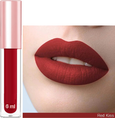 ADJD Velvet matte Non tansfer Smudge Proof Longlasting liquid Matte Lipstick Hot red(Hot red, 6 ml)