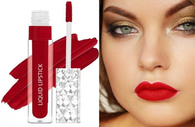 DARYUE Smudge proof and long lasting matte lipstick (red)(Red, 5 ml)