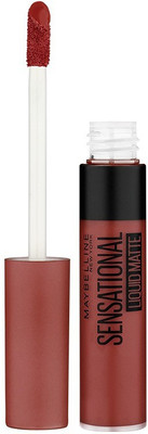 MAYBELLINE NEW YORK Sensational Liquid Matte Lipstick | Non-Sticky and Non-Drying | Matte Finish(13 Upbeat Crimson, 7 ml)