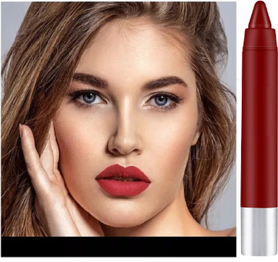 Yuency Non Transfer Water proof Non Sticky Non Drying Matte Lipstick(RED, 2.7 g)