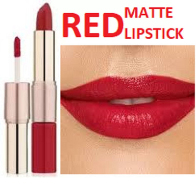 Luipui new Red Liquid Matte Lipstick 2 in 1– Long-Lasting lipstick(red, 6 ml)