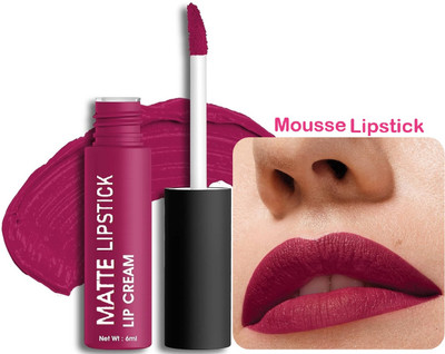 DARVING Power stay Waterproof & Long lasting Matte liquid lipstick(Fuchsia Chic, 6 ml)