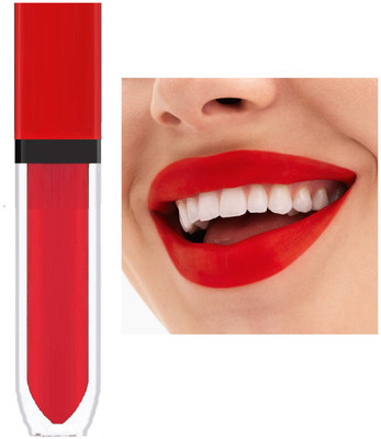 Latixmat Non Transfer Waterproof Longlast Matte Liquid Lipstick(Tomato Red, 8 ml)