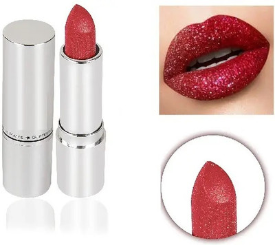 CATERINACHIARA glitter shimmer Matte Waterproof Long Lasting lipstick(Red, 3.6 ml)